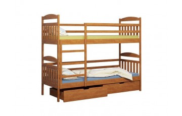 «Алтея» двоповерхове дерев'яне ліжко, бук, дуб
