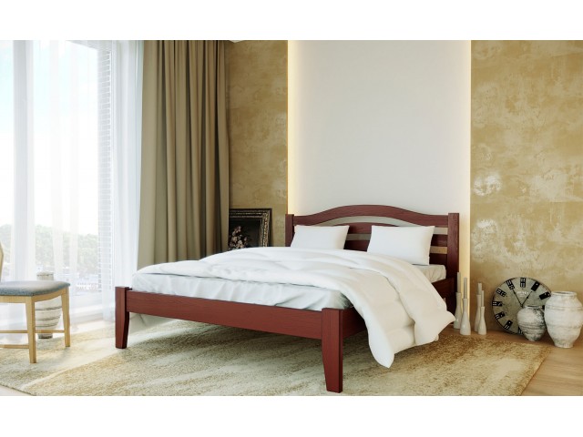 Афіна Нова: одно— та двоспальне ліжко із масиву буку