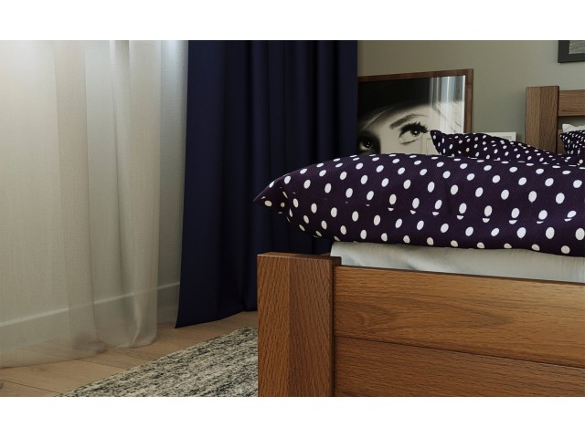 Жасмін: зручне дерев’яне ліжко (буковий щит)