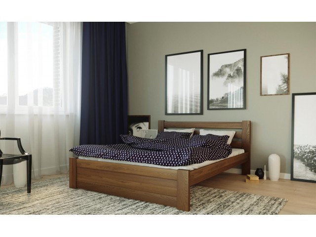 Жасмін: зручне дерев’яне ліжко (буковий щит)
