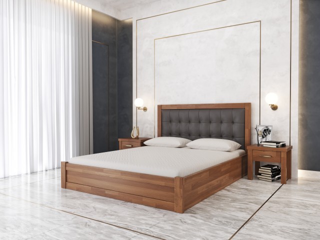 «Мадрид М50»: дерев’яне ліжко з підйомним механізмом