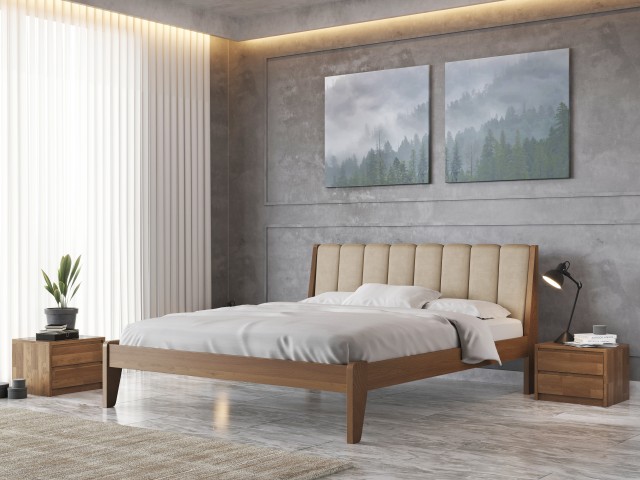 «Токио М50»: деревянная кровать со сдержанным дизайном