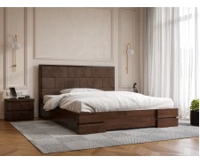 «Тоскана» — двоспальне ліжко з натурального дерева та м'яким узголів'ям Arbor Drev