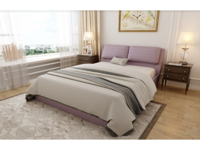Оригінальне ліжко «Невада» з високим м’яким узголів’ям