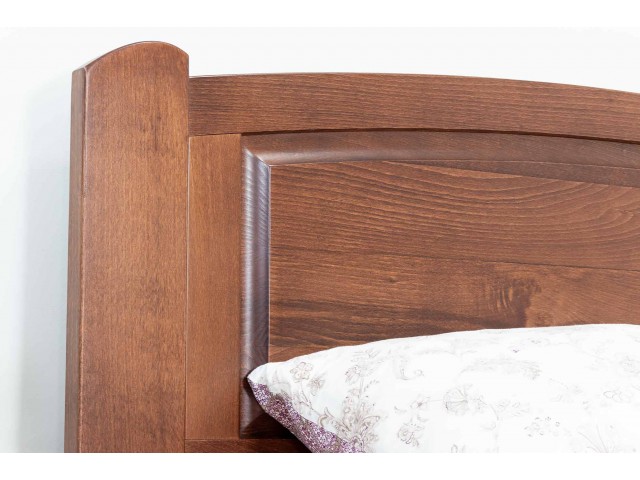 Едель з підйомним механізмом двоспальне дерев'яне букове ліжко 