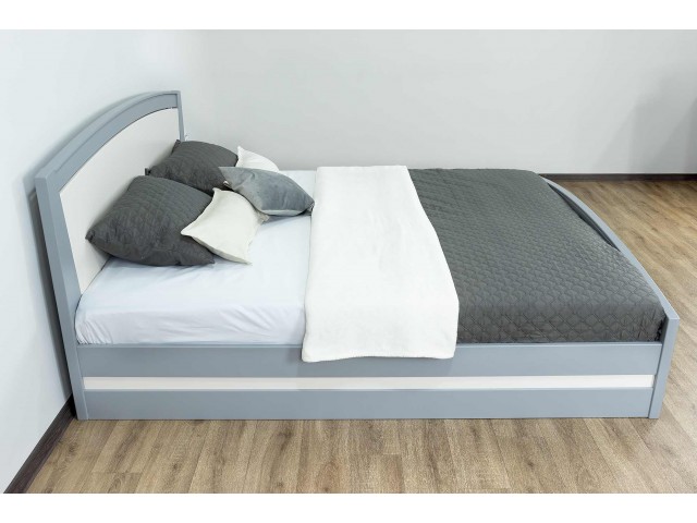 Женева з підйомним механізмом двоспальне дерев'яне букове ліжко 
