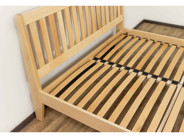 Каміла двоспальне дерев'яне букове ліжко з ящиками та без ящиків