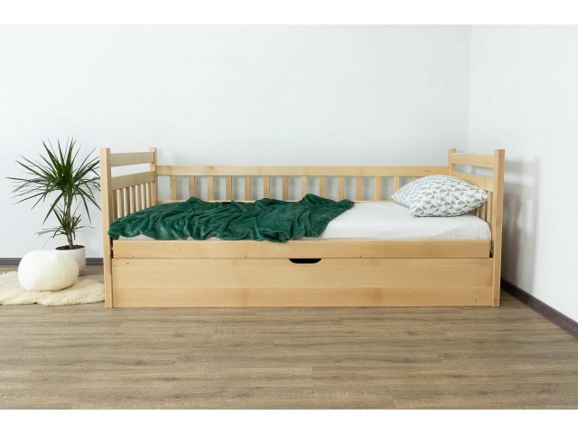 Моллі з підйомним механізмом односпальне ліжко з дерева Бук