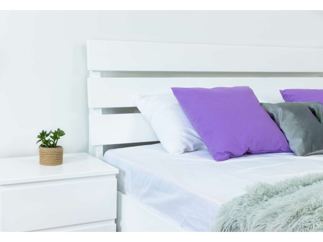 Оскар двоспальне дерев'яне букове ліжко з ящиками та без ящиків