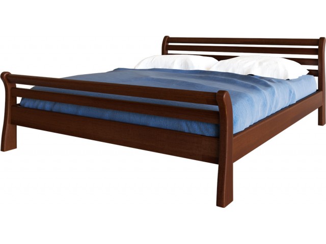 Ліжко дерев'яне двоспальне Ретро (Вільха), 160*200 см,  узніжжя 58 см