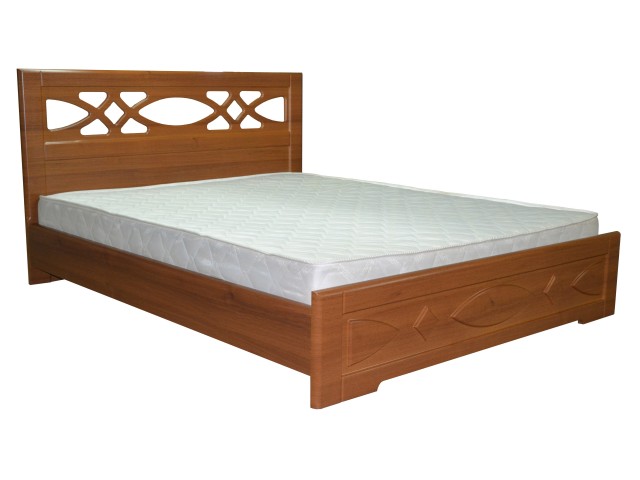 Ліжко дерев’яне одно/двоспальне Ліана з висувними ящиками (МДФ)
