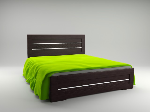 Ліжко дерев’яне одно/двоспальне Соломія (МДФ)
