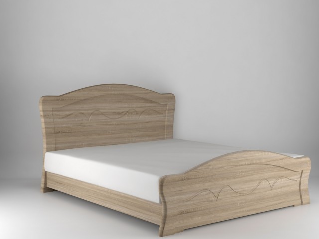 Ліжко дерев’яне одно/двоспальне Віолетта (МДФ)