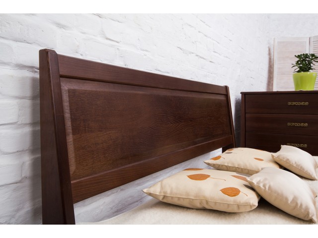 Ліжко дерев’яне двоспальне Сіті (City) без узніжжя (Бук, щит)
