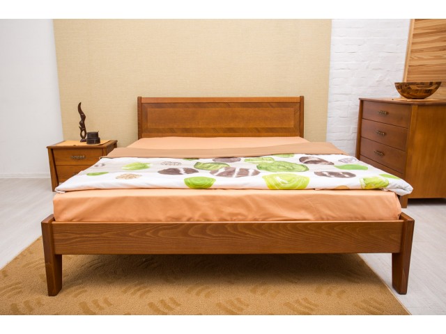 Ліжко дерев’яне двоспальне Сіті (City) без узніжжя (Бук, щит)