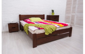 Ліжко дерев’яне двоспальне Айріс (Iris) з узніжжям (Бук, щит)