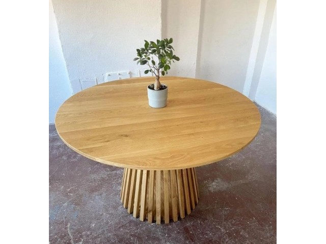 Дерев’яний стіл "Rouen (Роуен)" круглий дизайнерський (масив дуба/ясеня)