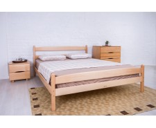 Ліжко дерев'яне одно -двоспальне Лікерія (Бук) з узніжжям (+ящики на вибір)