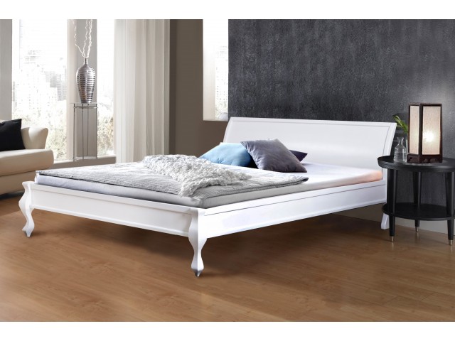 Ліжко дерев'яне двоспальне Ніколь (Сосна) 160х200см, узголів'я 82 см
