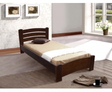 Ліжко дерев'яне односпальне Софія (Ясен), 90*200 см,  узголів'я 82 см